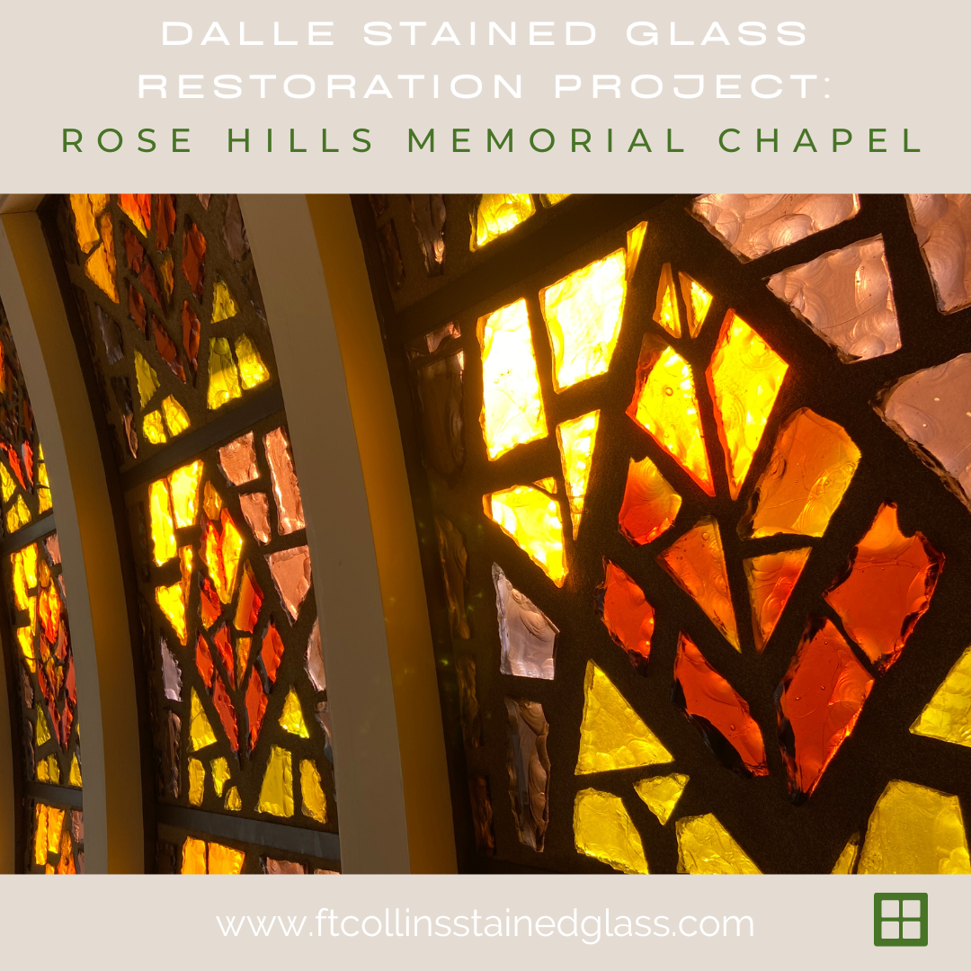 dalle stained glass restoration project fort collins